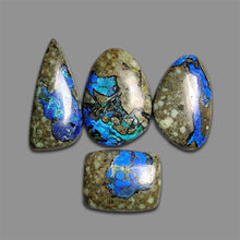 Azurite in Matrix Cabochons Lot-4749 | Gemstone for sale
