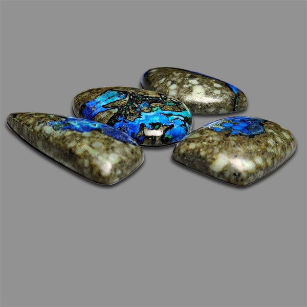 Azurite in Matrix Cabochons Lot
