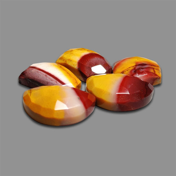 Rose Cut Bi-color Mookaite Lot