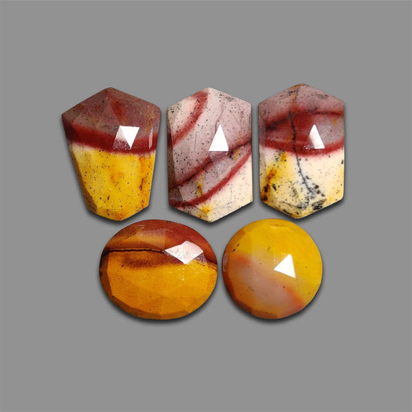 Rose Cut Bi-color Mookaite Lot-4756 | Gemstone for sale