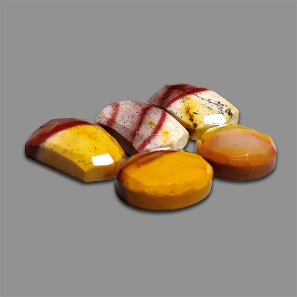 Rose Cut Bi-color Mookaite Lot