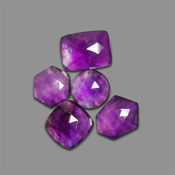 Rose Cut Amethysts Lot-4762 | Gemstone for sale