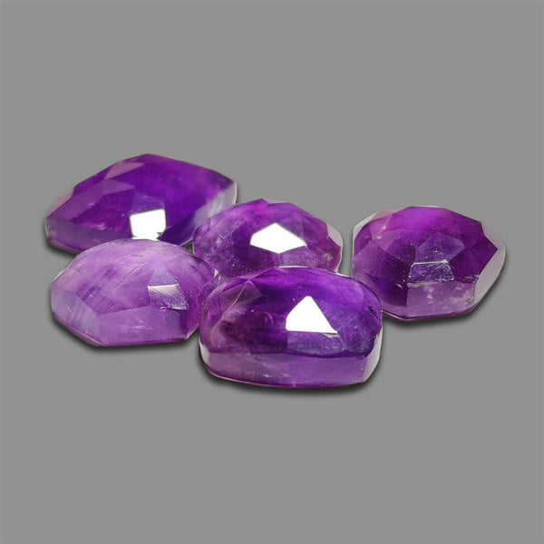 Rose Cut Amethysts Lot