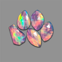 Rose Cut Himalayan Quartz And Aurora Opal Doublets Lot-4765 | Gemstone for sale