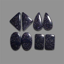 Blue Goldstone Pairs Lot-4621 | Gemstone for sale