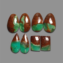 Rose Cut Boulder Chrysoprase Pairs Lot-4766 | Gemstone for sale
