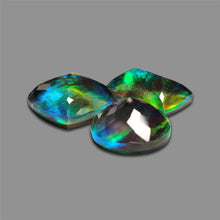 Faceted Himalayan Quartz And Aurora Opal Doublet Lot