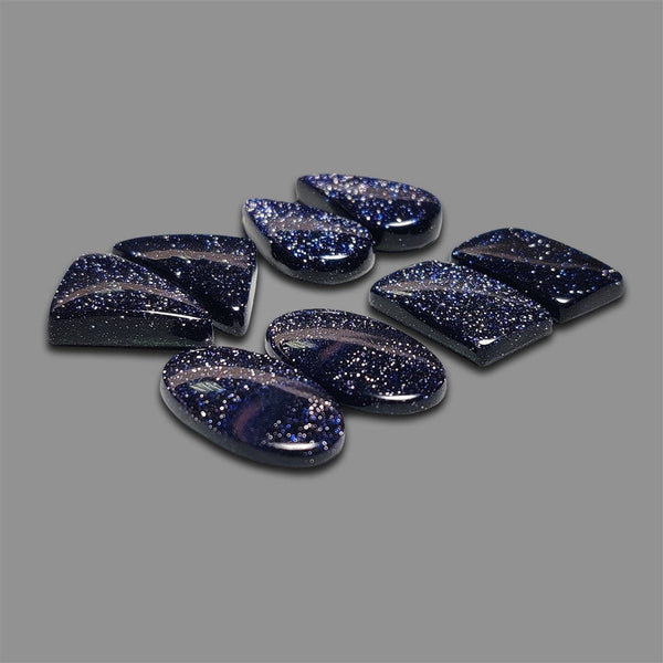 Blue Goldstone Pairs Lot