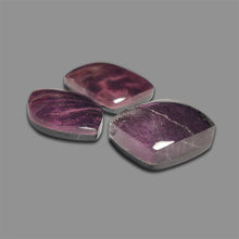 Rare Flashy Purpurites And Himalayan Quartz Doublet Cabochons Lot