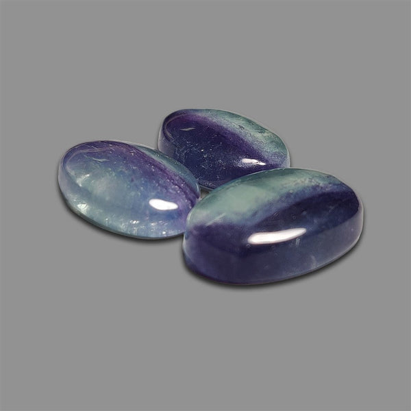Blue John Fluorite Bi-color Cabochons Lot