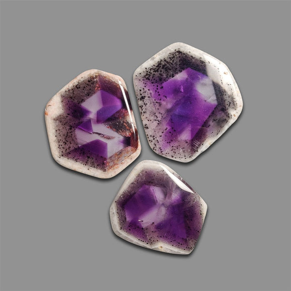 Trapiche Amethyst Slices Lot-4786 | Gemstone for sale