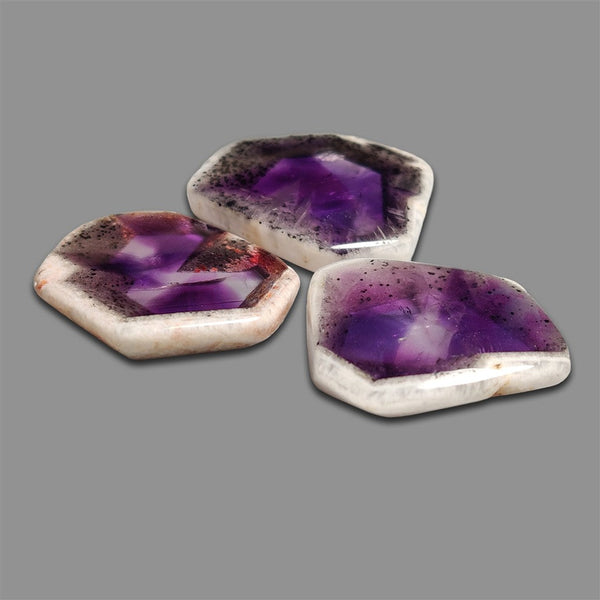 Trapiche Amethyst Slices Lot