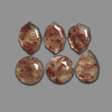Portrait Cut Garnet In Quartz Lot-4793 | Gemstone for sale