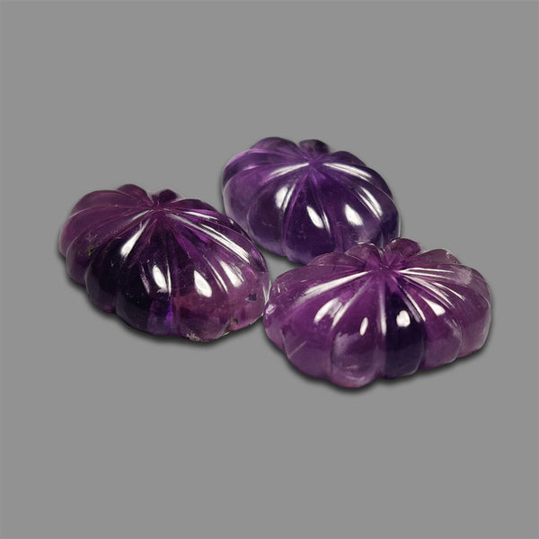 Handcarved Amethysts Lot
