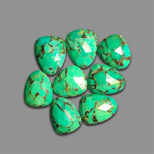 Rose Cut Green Mohave Turquoise Lot-4803 | Gemstone for sale