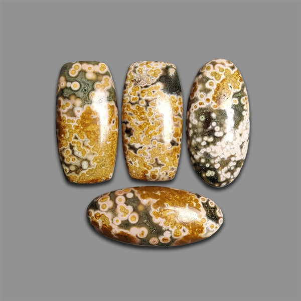 Ocean Orbicular Jasper Cabochons Lot-4607 | Gemstone for sale