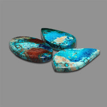 Azurite With Chrysocolla Cabochons Lot