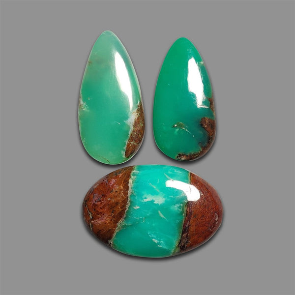 Boulder Chrysoprase Cabochons Lot-4813 | Gemstone for sale