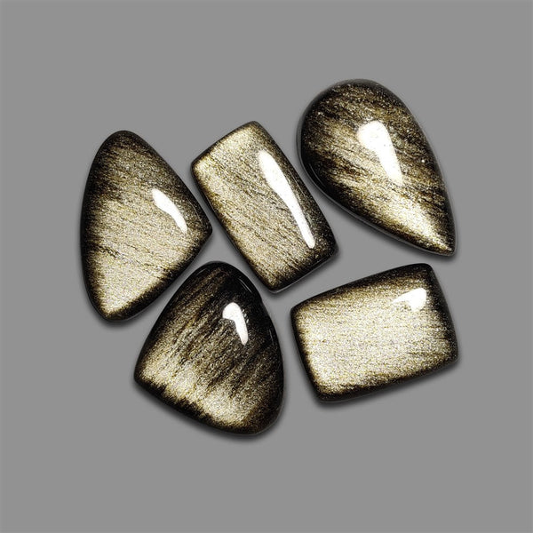 Goldensheen Obsidian Cabochons Lot-4815 | Gemstone for sale