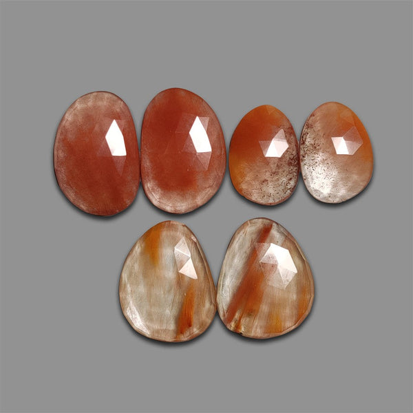 Rose Cut Rabbit Hair Rutilated Quartz Pairs Lot-4626 | Gemstone for sale