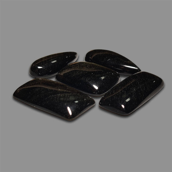 Goldensheen Obsidian Cabochons Lot