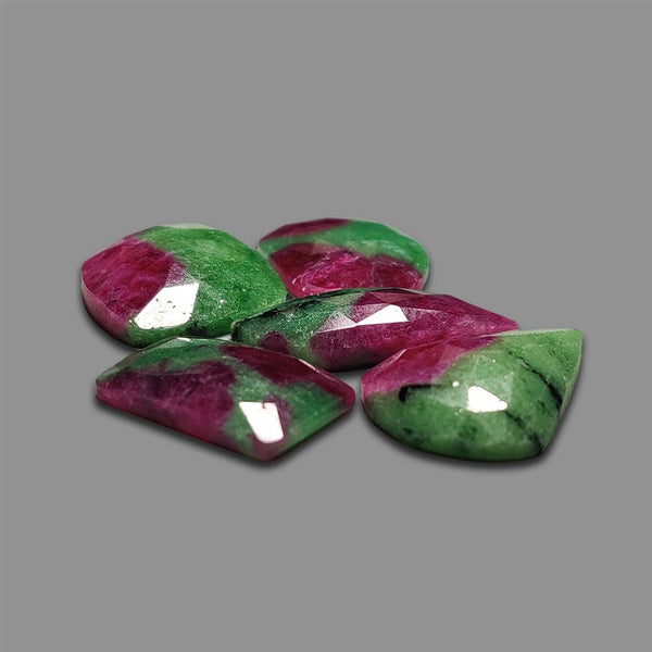 Rose Cut Ruby Zoisite Lot