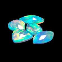 Rose Cut Himalayan Quartz And Aurora Opal Doublets Lot