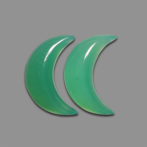 Gem Chrysoprase Crescents Lot-4631 | Gemstone for sale