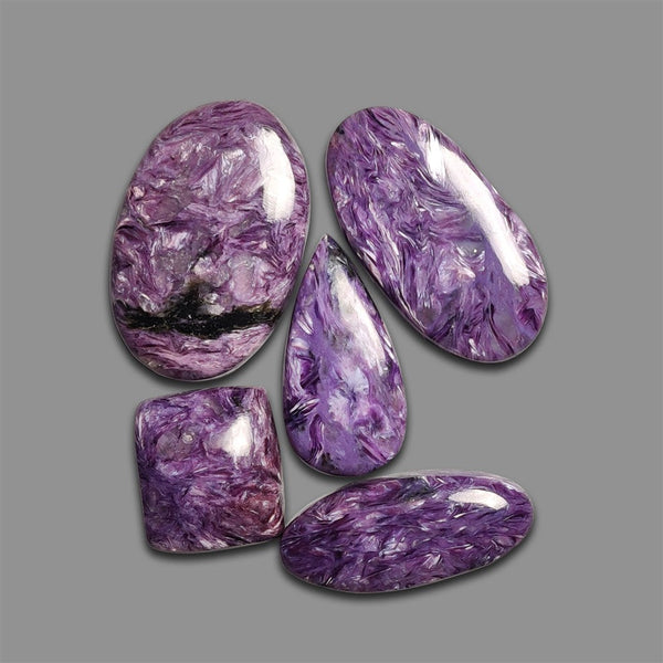 Charoite Cabochons Lot-4636 | Gemstone for sale