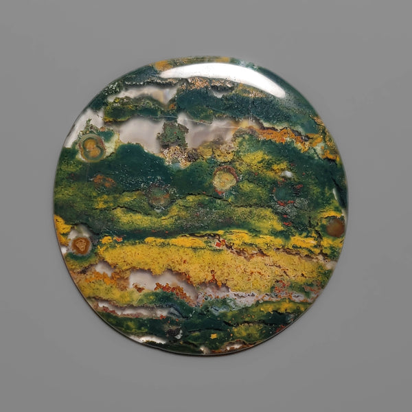 Large Bloodstone Round Cabochon