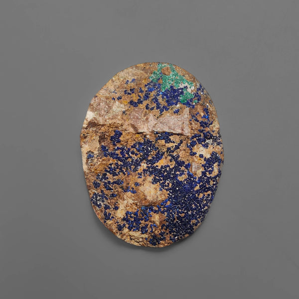 Azurite Druzy On Cuprite