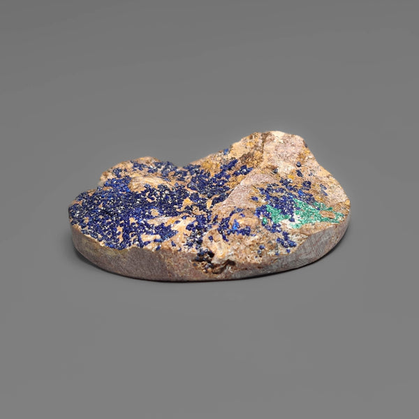 Azurite Druzy On Cuprite