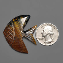 Tiger Eye Fish Carving