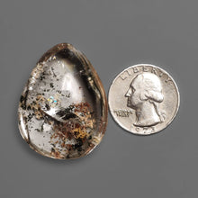 High Grade Lodolite Cabochon with Rare Rainbow Inclusions