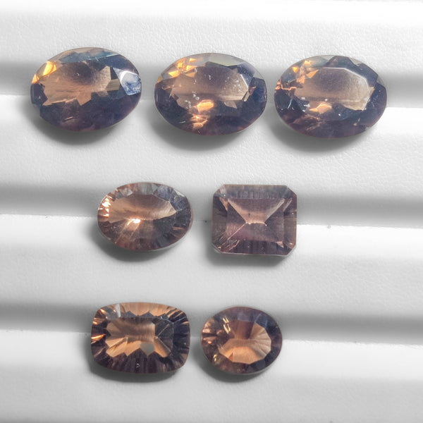 Faceted Smoky Quartz Lot