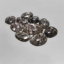 Sri lankan Black Rutile In Quartz cabochons Lot